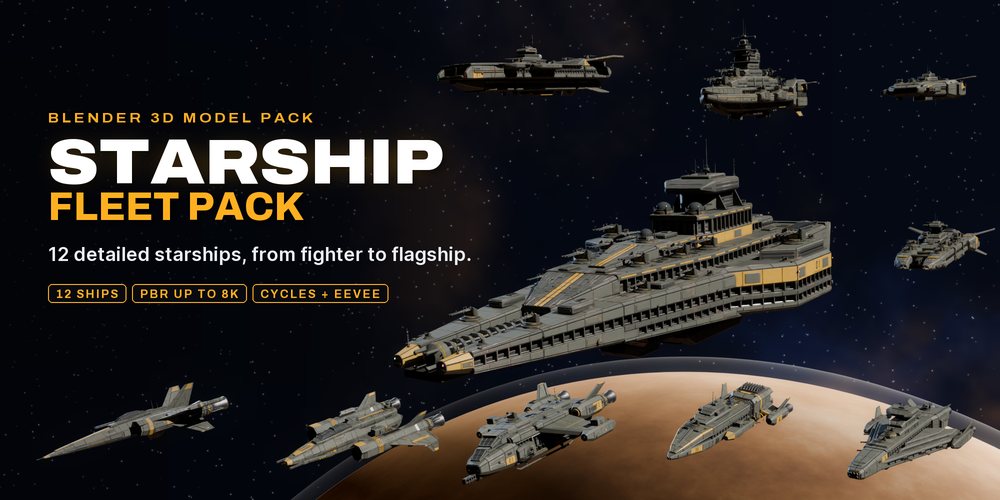 Sci Fi Starship Fleet Pack